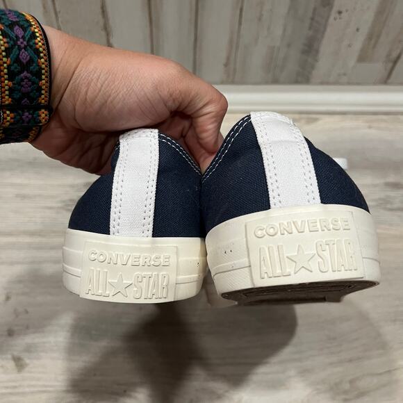 Chuck Taylor Converse All Star Navy White Low Top Sneakers Shoes Mens 11.5 - Picture 2 of 5